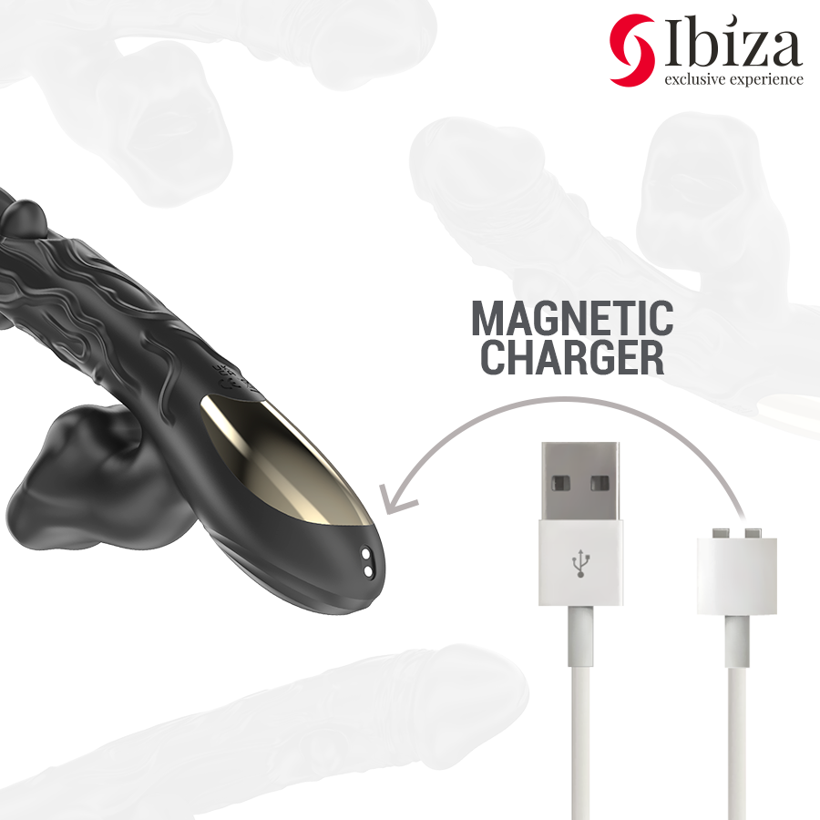 IBIZA - CLITORIS VIBRATOR AND STIMULATOR WITH BITE AND ROTATING EFFECT