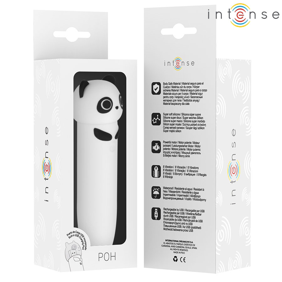 INTENSE - POH PANDA BULLET VIBRANT RECHARGEABLE USB 10 X 2.2 CM