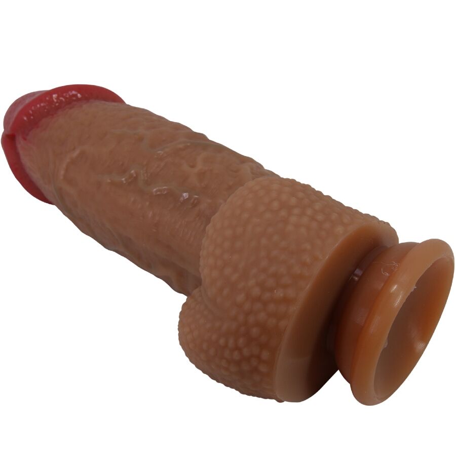 Gode Réaliste Achille Ventouse Silicone Veiné 22 cm - Pretty Love