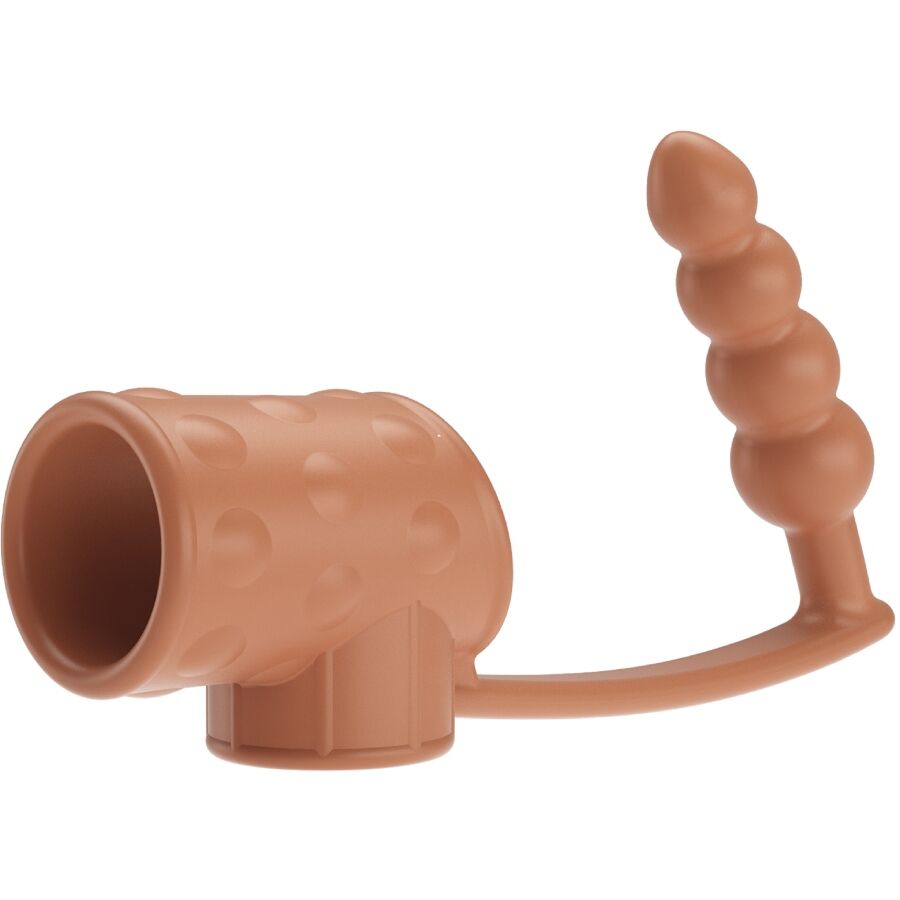 Cockring avec Plug Anal Intégré Souple Étanche - Pretty Love