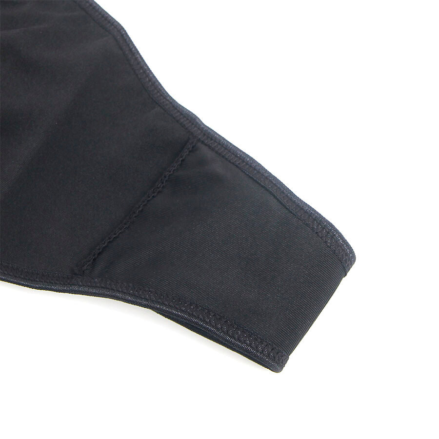 SUBBLIME - 957520 LEATHER DRESS WITH BLACK FLORAL LACE S/M