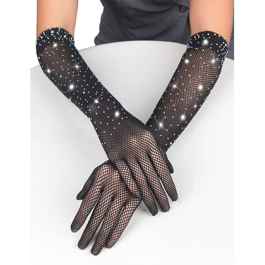 SUBBLIME - 957469 SHINE GLOVES TRANSPARENT BLACK S/M