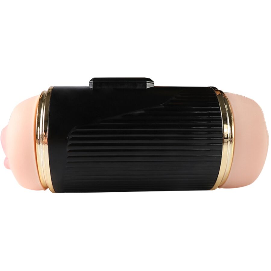 SHEQU - KAY DOUBLE MASTURBATOR WITH DOUBLE VIBRATION OF THE MOUTH AND VAGINA