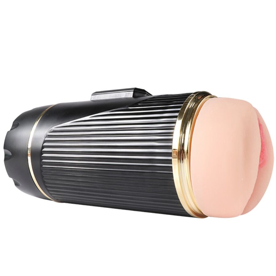 SHEQU - KAY DOUBLE MASTURBATOR WITH DOUBLE VIBRATION OF THE MOUTH AND VAGINA