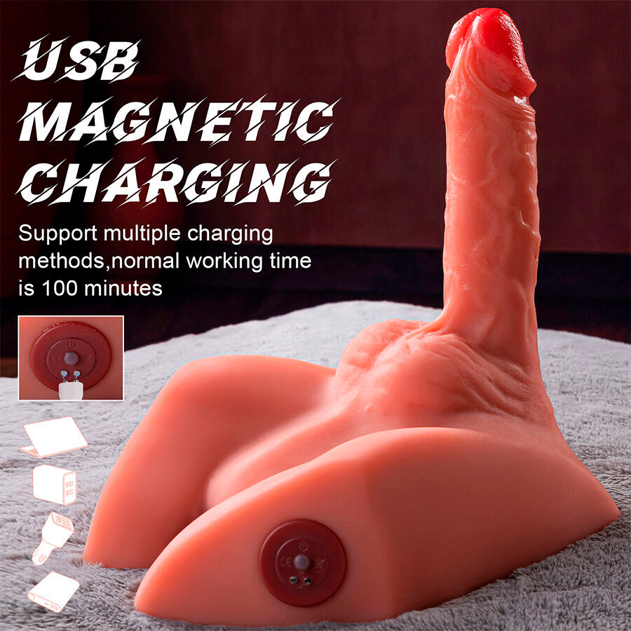 XISE - MICHAEL REALISTIC DILDO AND ANAL MASTURBATOR WITH A 15 CM THICKNESS