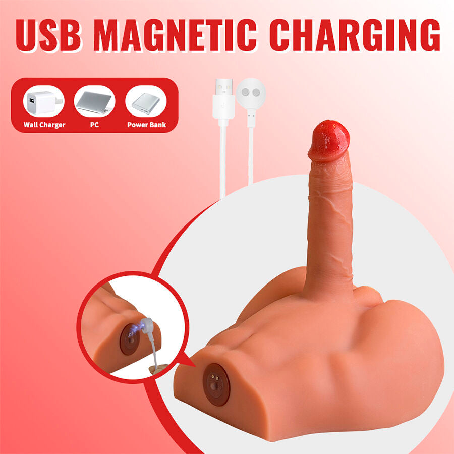 XISE - PEEL DILDO ASS REALISTIC MASTURBATOR WITH FRONT PILL AND THROW 17.5 CM
