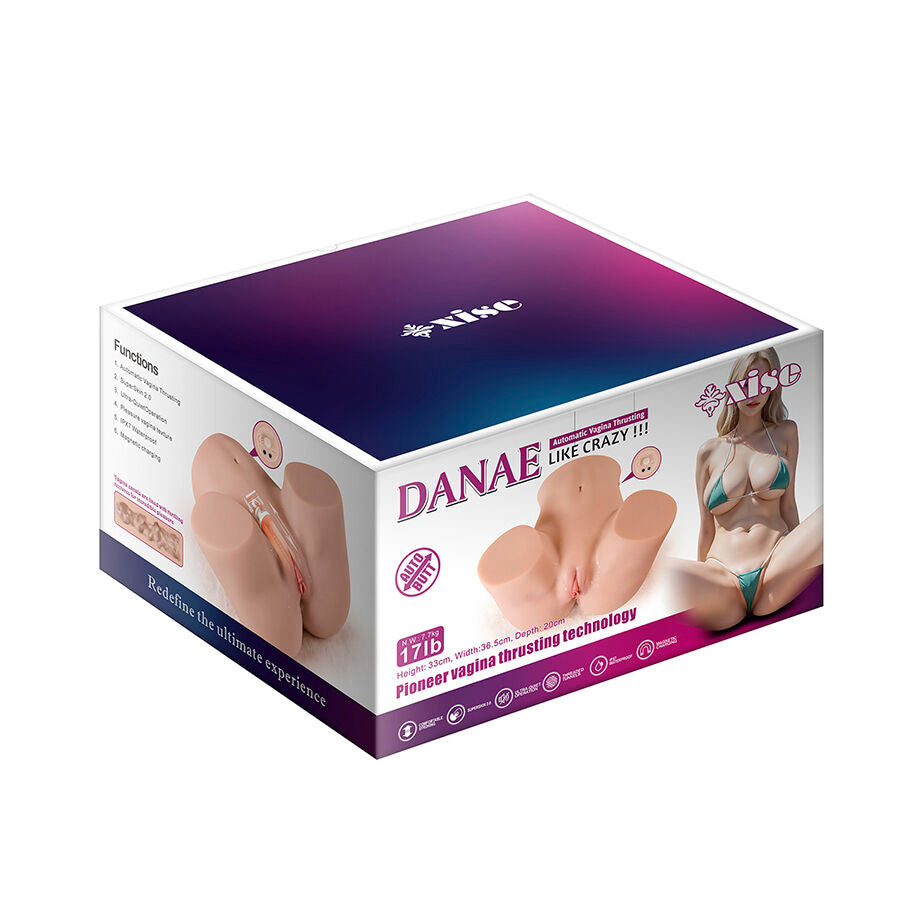 XISE - DANAE REALISTIC VAGINAL MASTURBATOR WITH MULTI-POSITION VIBRATION