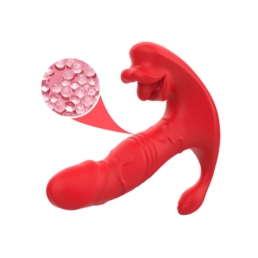 ARMONY - ANAL VIBRATOR PANTIES C AND G SPOT STIMULATOR REMOTE CONTROL RED