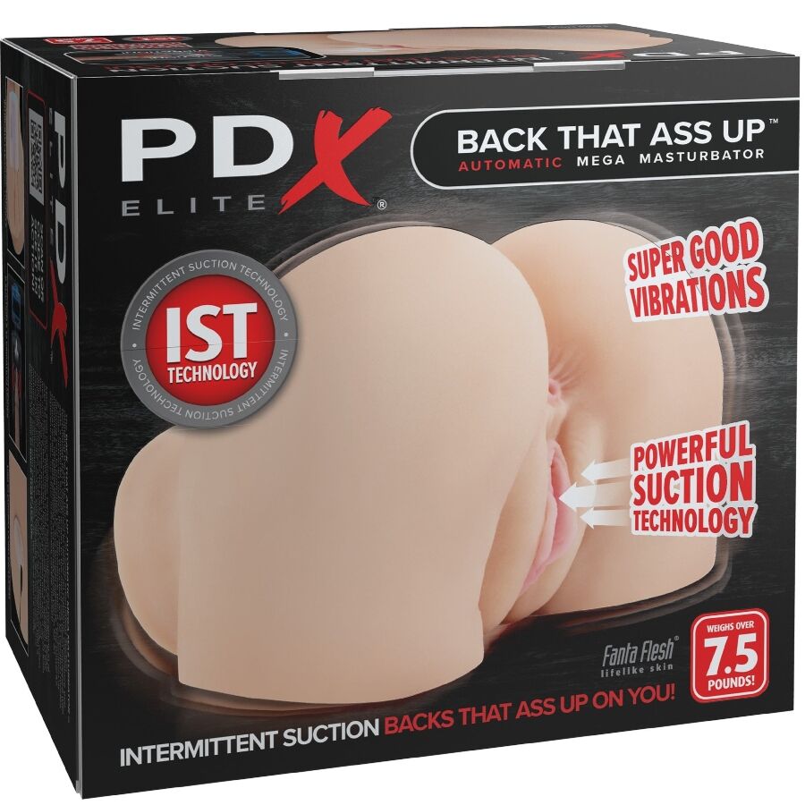 PDX ELITE - REALISTIC VIBRATING MASTURBATOR FOR VAGINA AND ANUS