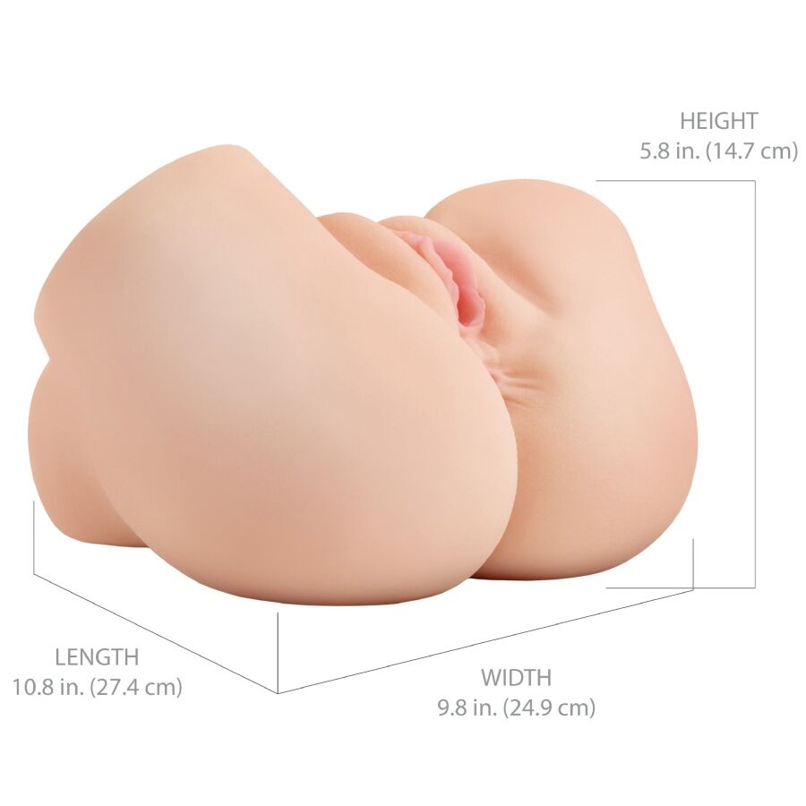 PDX ELITE - REALISTIC VIBRATING MASTURBATOR FOR VAGINA AND ANUS