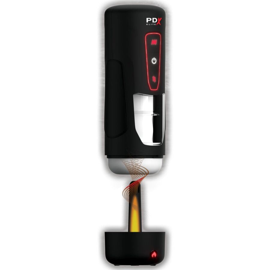 PDX ELITE - MILK ME HOTTER AUTOMATIC MASTURBATOR WITH THROWING VIBRATION AND HEAT EFFECT