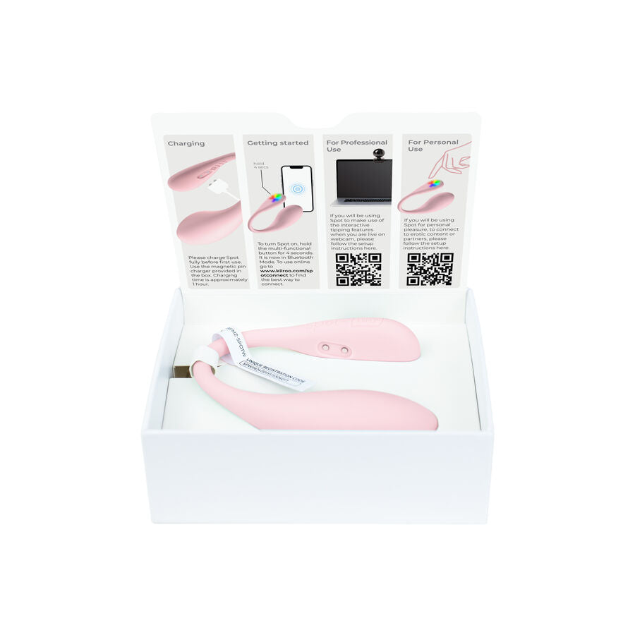 KIIROO - PINK U-SHAPED KISS ME SPOT VIBRATOR
