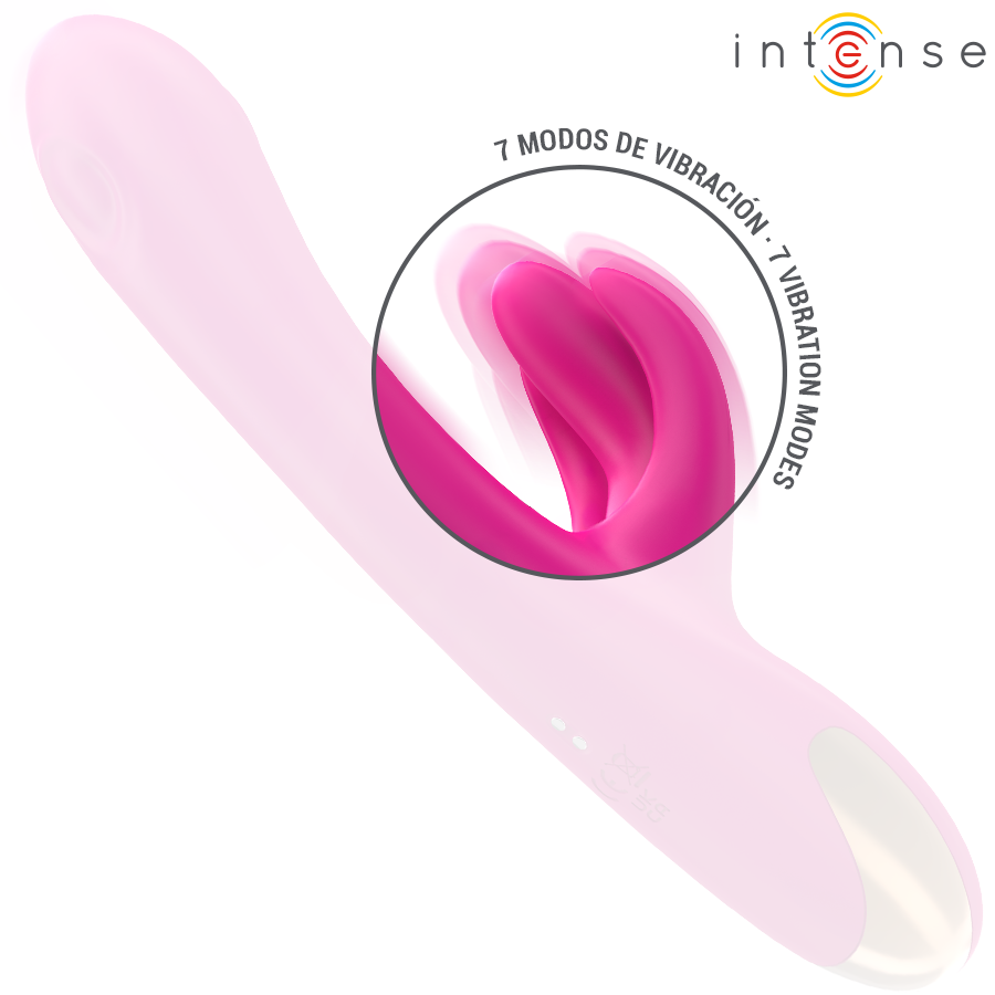 INTENSE - BRITNEY MULTIFUNCTIONAL RABBIT VIBRATOR 23 CM PINK