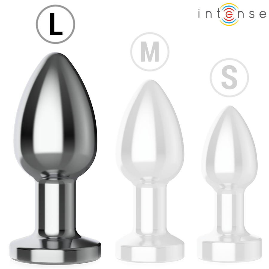 Plug Anal Vibrant Métal 10 Modes Télécommande - S/M/L - Intense