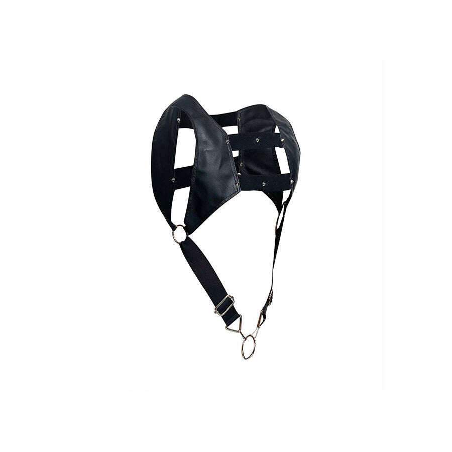 MOB - DNGEON BLACK HARNESS WITH TOP PENIS RING ONE SIZE