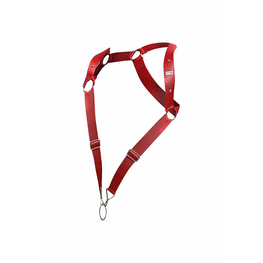 MOB - RED STRAIGHT BACK HARNESS DNGEON ONE SIZE