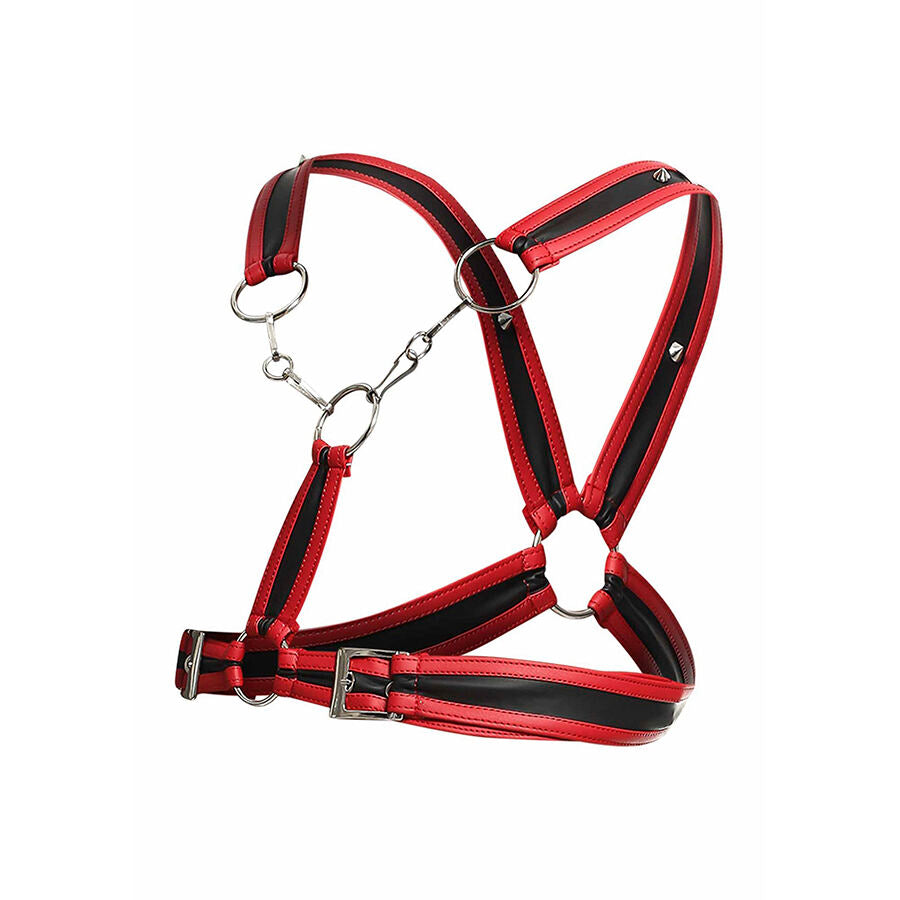 MOB - RED DNGEON HARNESS WITH CHAINS, ONE SIZE