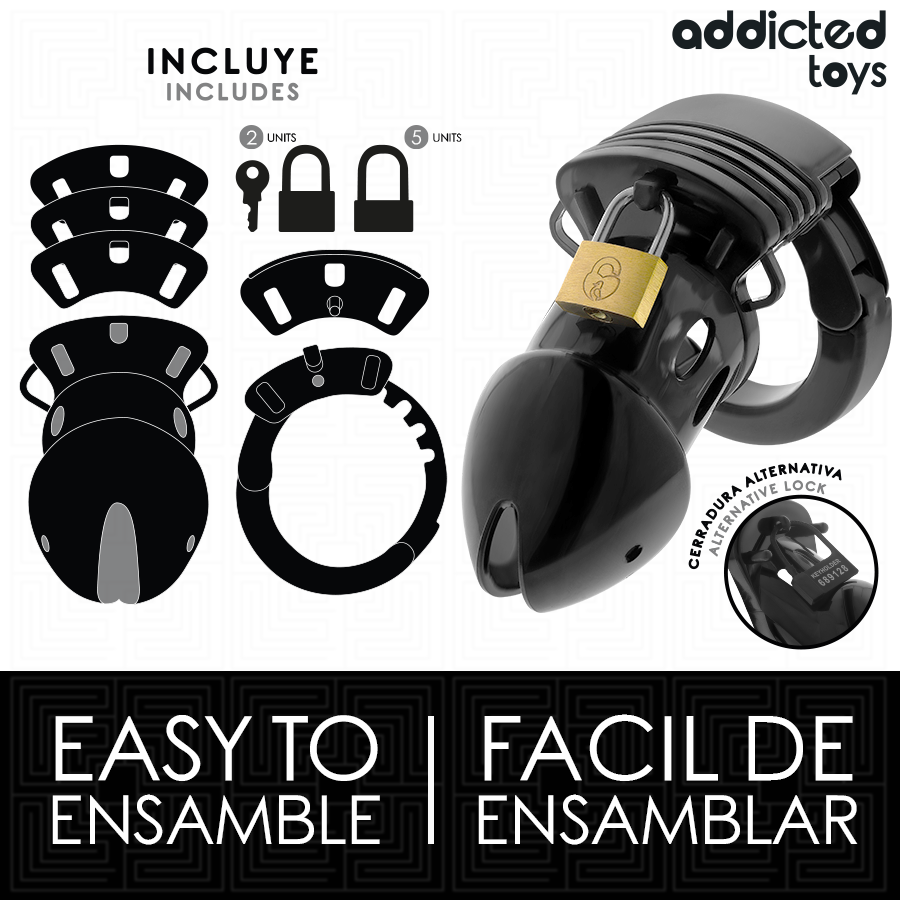 ADDICTED TOYS LOCKED - 7.5 CM DEEP CHASTITY PENIS CAGE