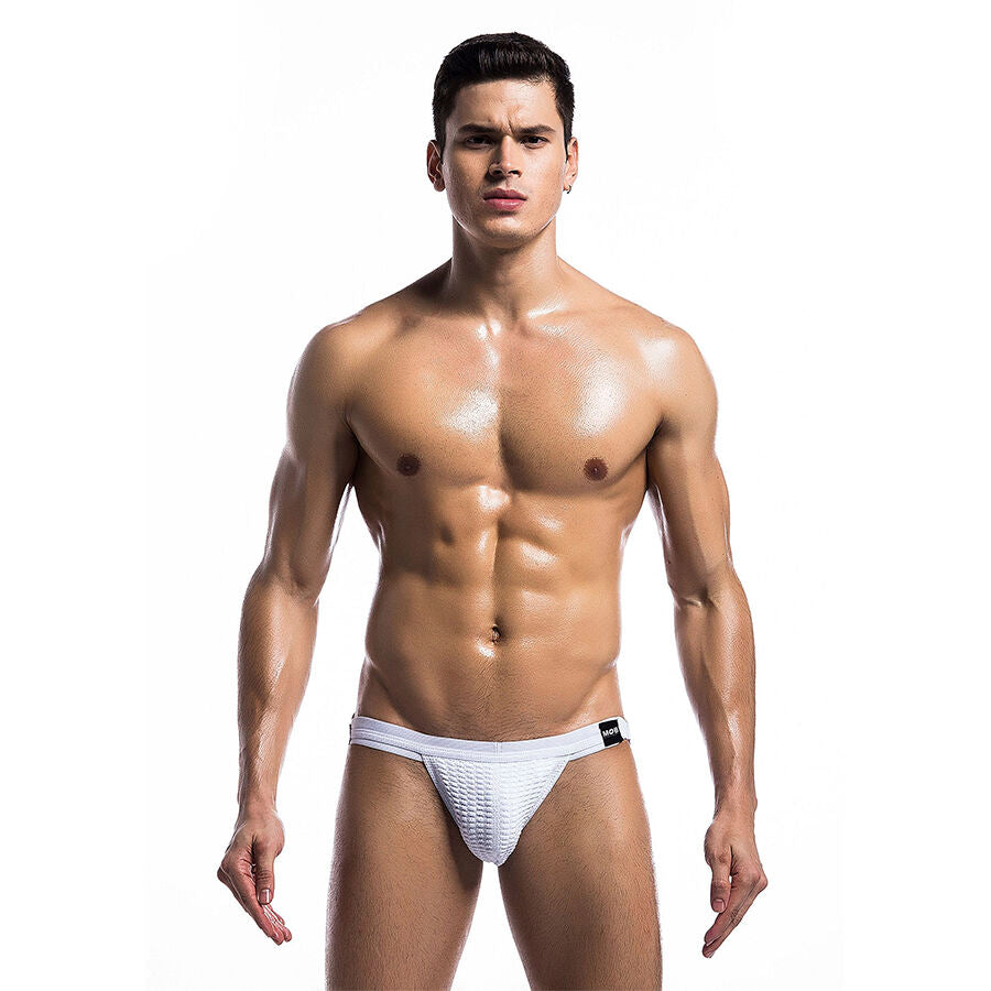 MOB - FETISH WHITE JOCKSTRAP SWIMSUIT SIZE L