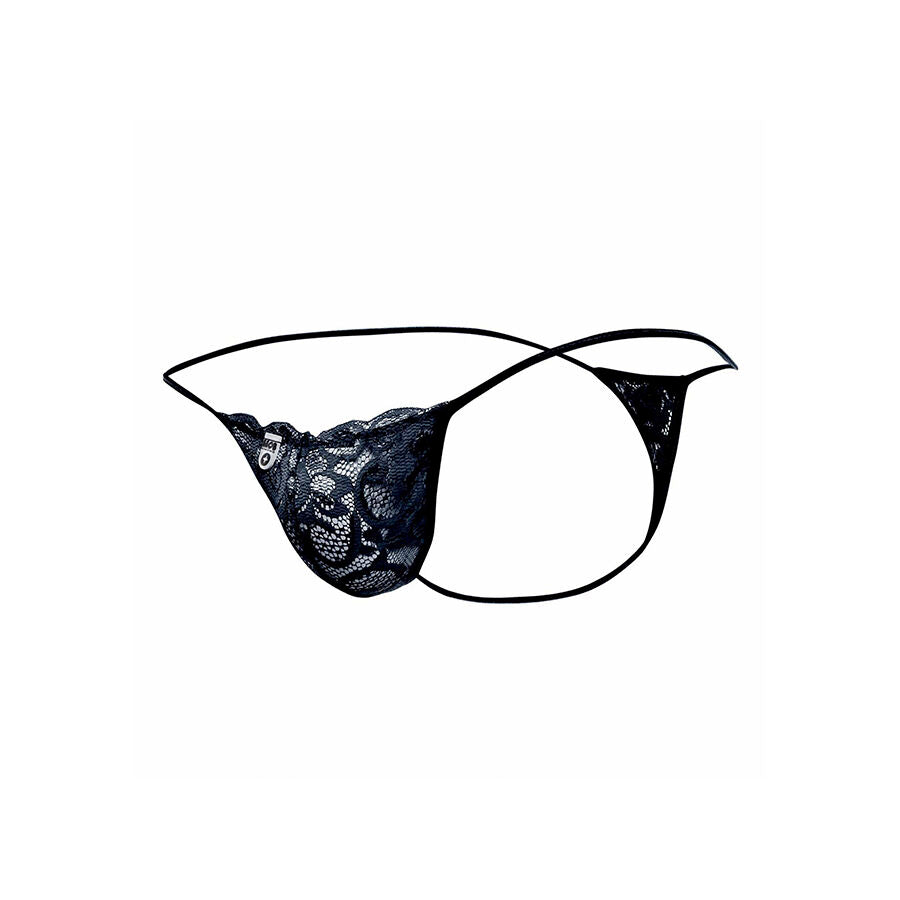 MOB - BLACK LACE THONG SIZE L/XL
