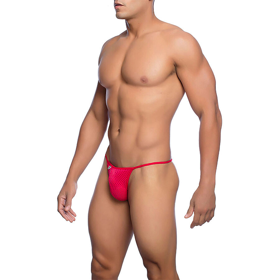 MOB - RED MICROFIBER V-SHIRT THONG SIZE L/XL
