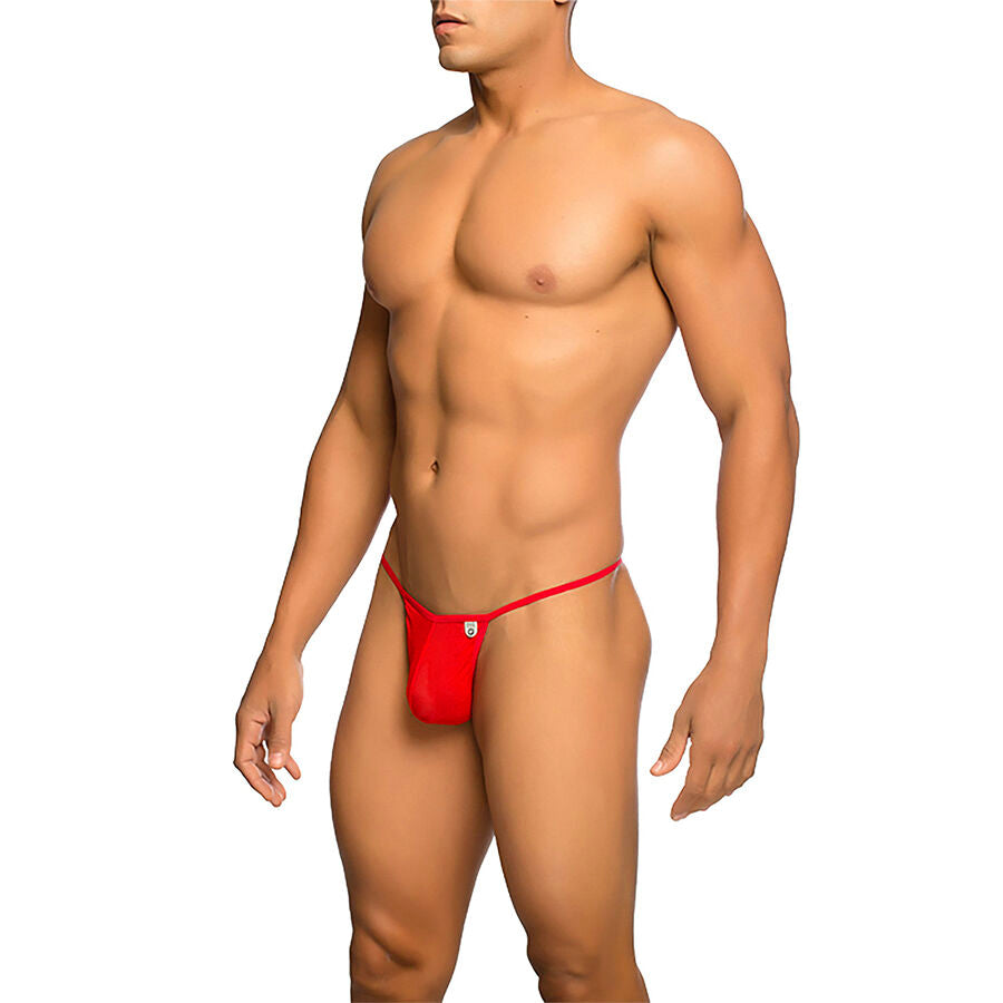 MOB - RED TRANSPARENT T-SHIRT THONG SIZE L/XL