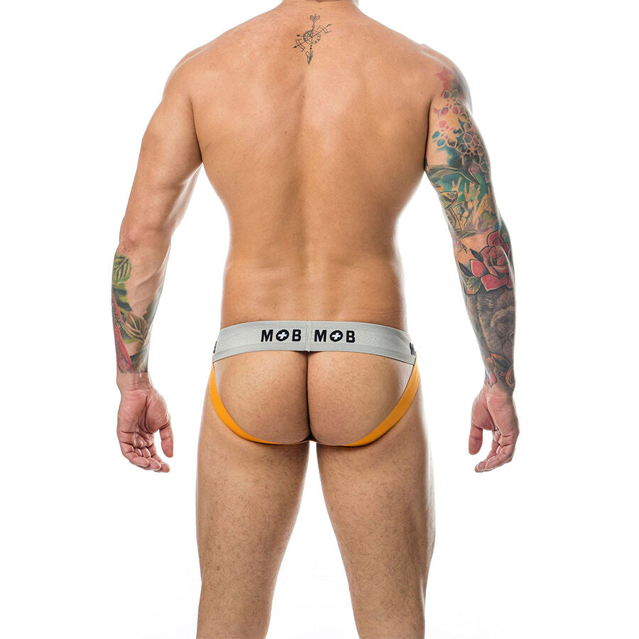 MOB - CLASSIC ORANGE STRIPED JOCK SIZE L