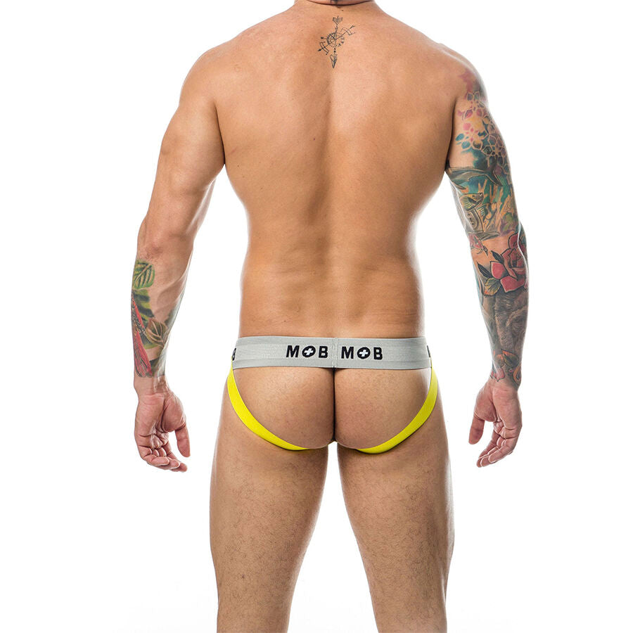 MOB - CLASSIC YELLOW STRIPED JOCK SIZE L