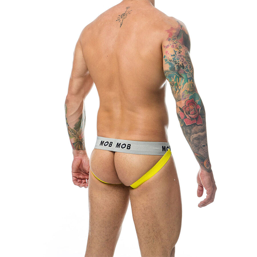 MOB - CLASSIC YELLOW STRIPED JOCK SIZE L