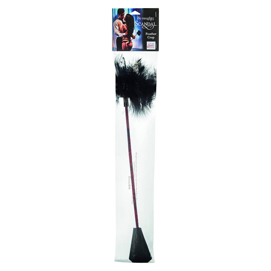 CALEXOTICS - SCANDAL BLACK FEATHER WHIP