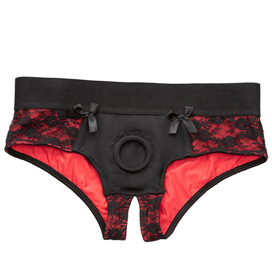 CALEXOTICS - SCANDAL PANTY SET WITH CROUCH AND DILDO SIZE S/M