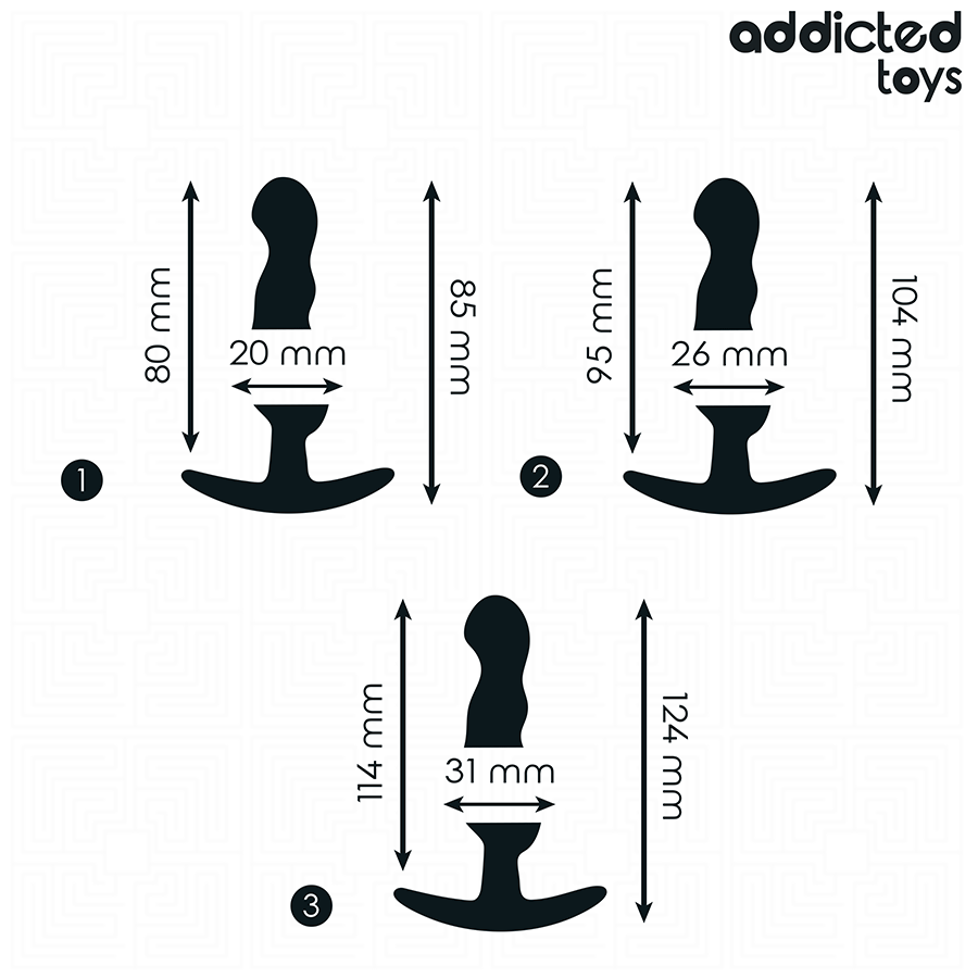 ADDICTED TOYS - SET OF 3 ANAL PLUG MODEL 1