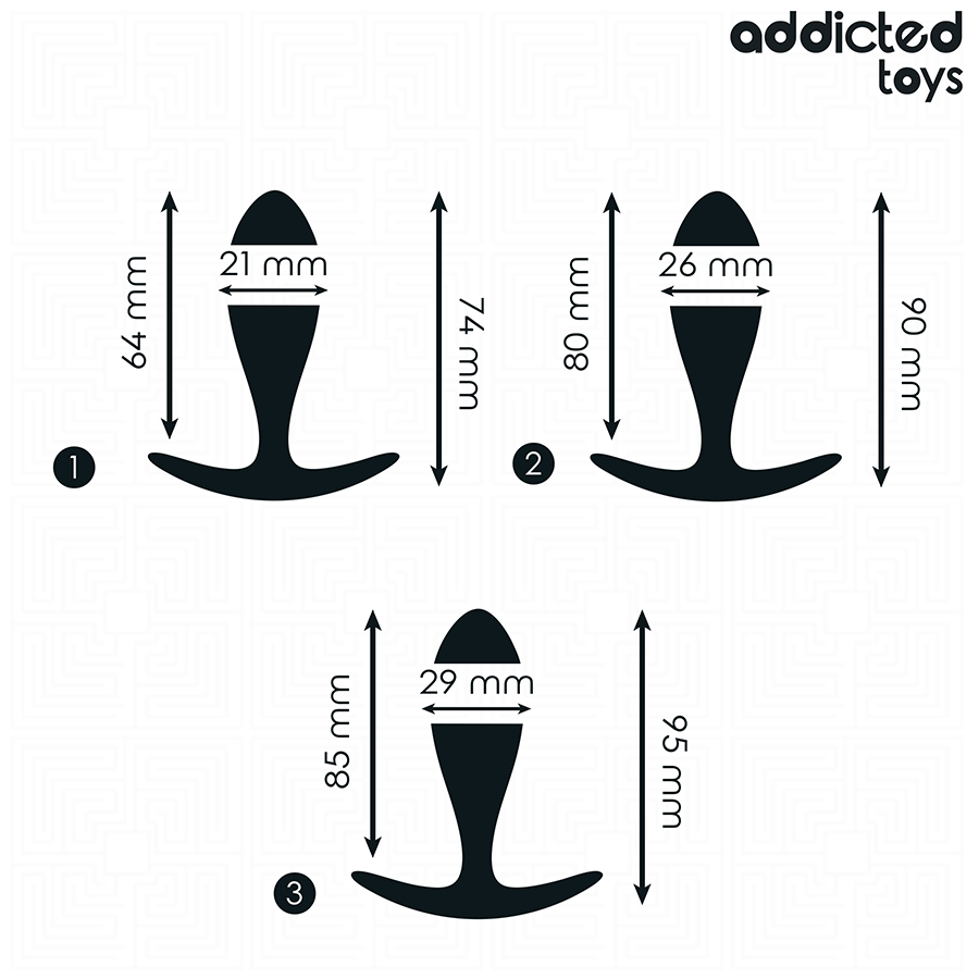ADDICTED TOYS - SET OF 3 ANAL PLUG MODEL 2
