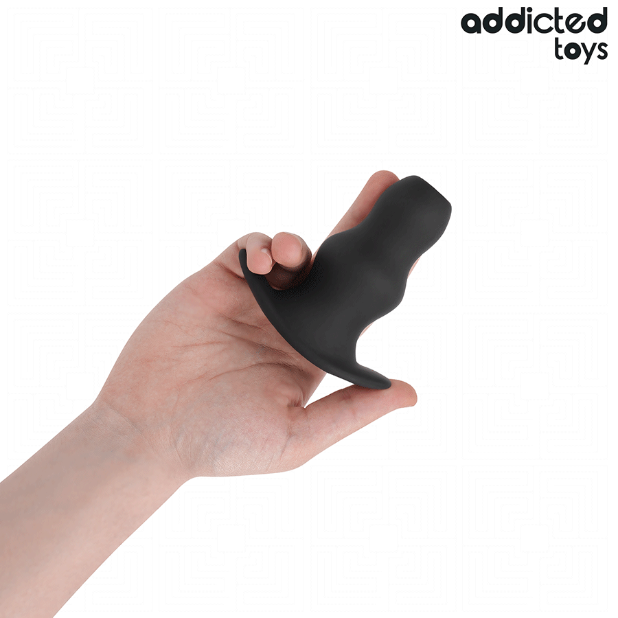Plug Tunnel Anal Double Renflement Silicone 5 Tailles - Addicted Toys