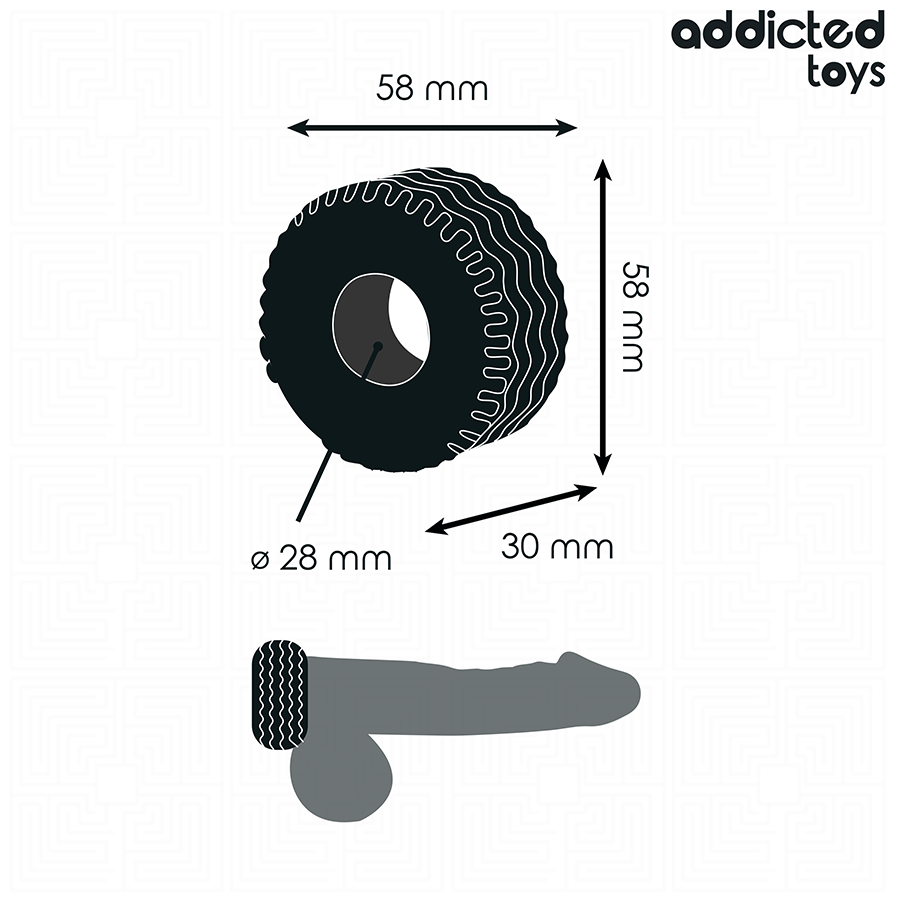 ADDICTED TOYS - EXTRA THICK PENIS RING