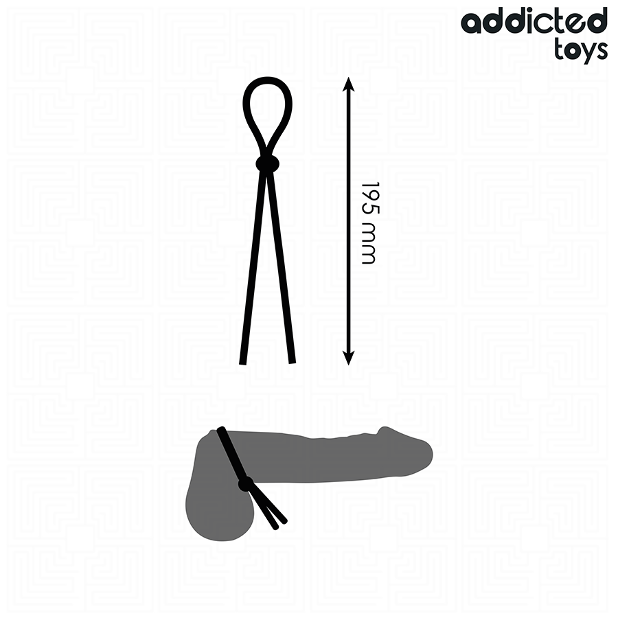 ADDICTED TOYS - SILICONE PENIS ROPE WITH SINGLE LOOP