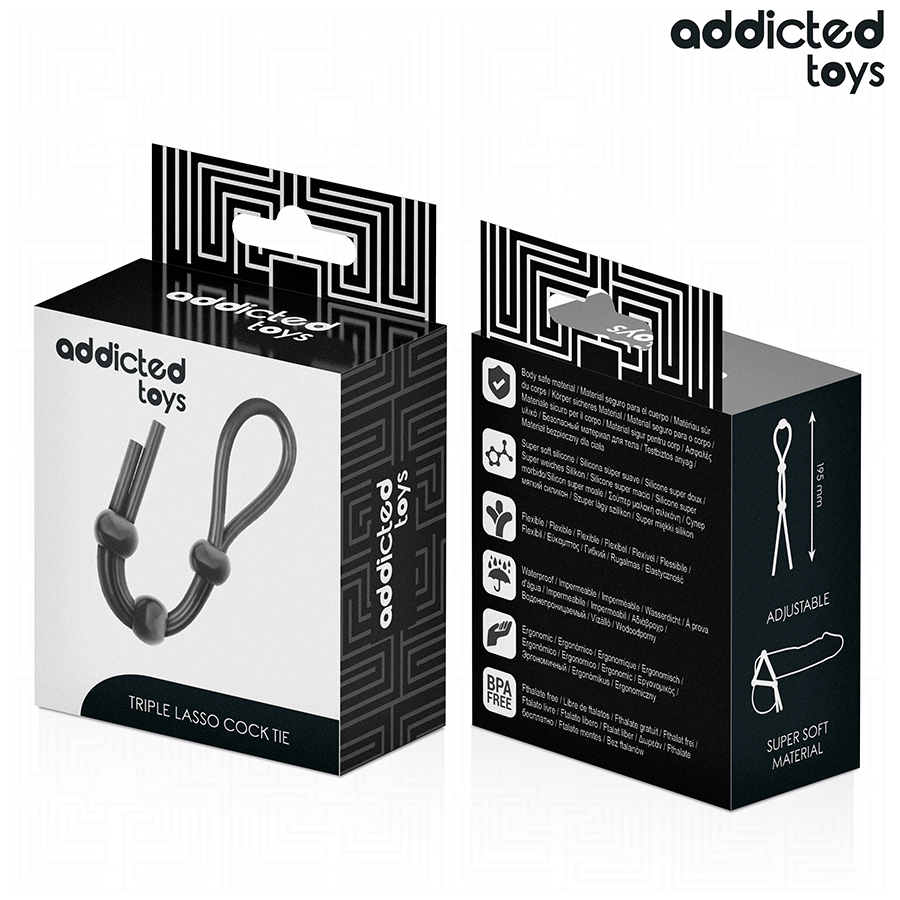 ADDICTED TOYS - TRIPLE LOOP SILICONE PENIS ROPE