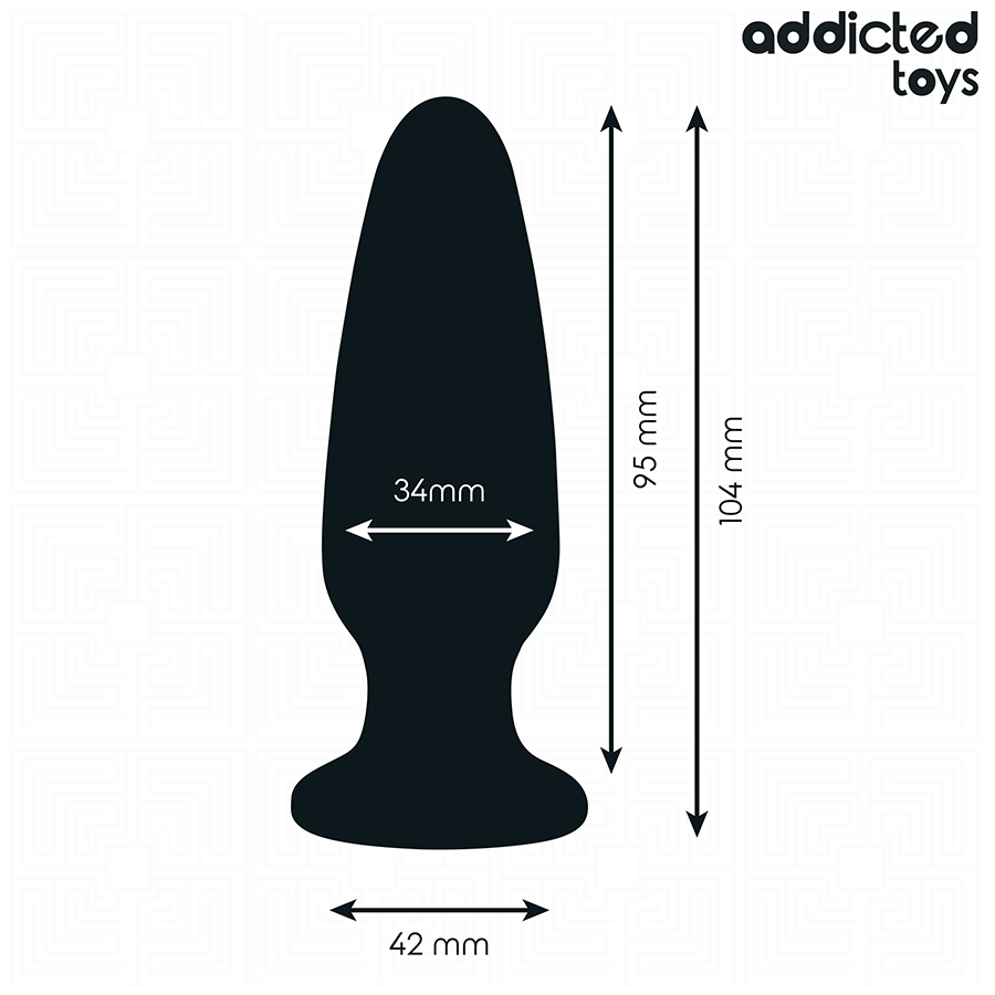 ADDICTED TOYS - ANAL PLUG WITH JEWEL SIZE M 10.4 CM