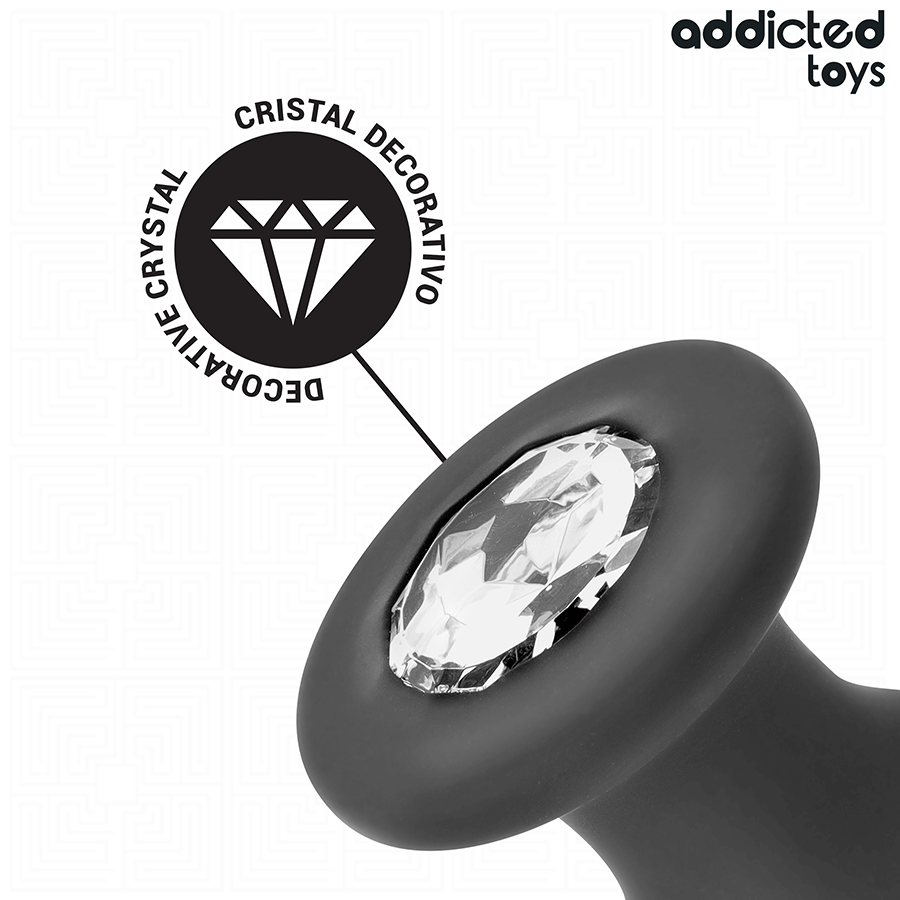 Plug Anal Bijou Conique 3 Tailles Pierre Décorative - Addicted Toys