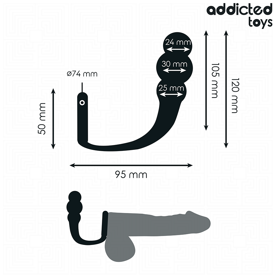 ADDICTED TOYS - ANAL PLUG WITH RING MODEL 1