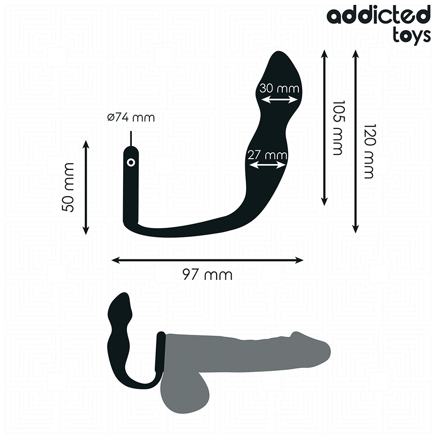 ADDICTED TOYS - ANAL PLUG WITH RING MODEL 2