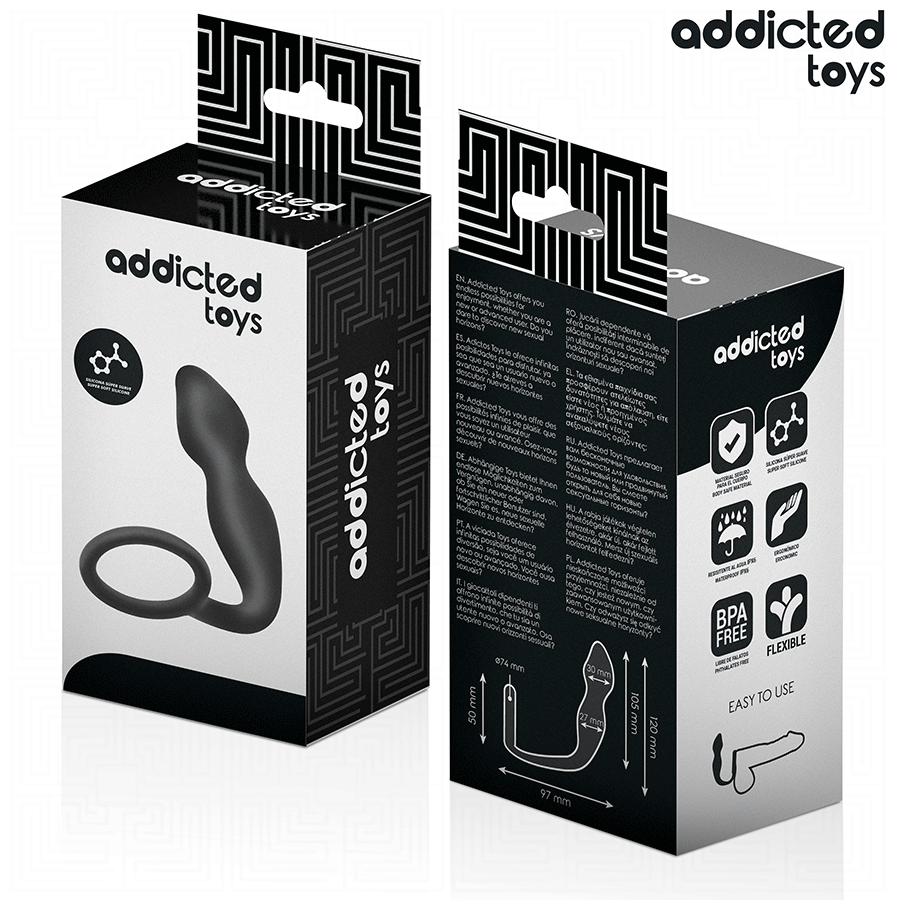 ADDICTED TOYS - ANAL PLUG WITH RING MODEL 2