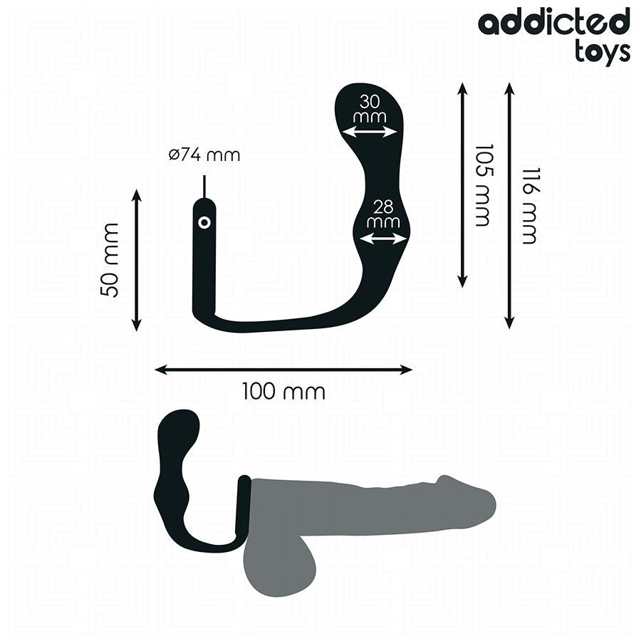 ADDICTED TOYS - ANAL PLUG WITH RING MODEL 3