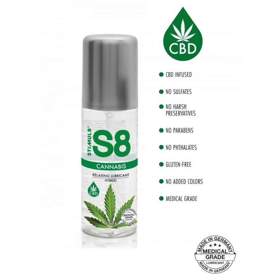 STIMUL8 - CANNABIS HYBRID LUBRICANT S8 125 ML