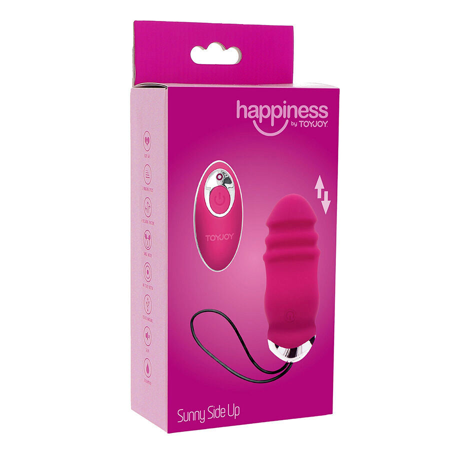 TOYJOY - HAPPINESS SUNN SIDE UP AND DOWN VIBRATOR FUCHSIA REMOTE CONTROL