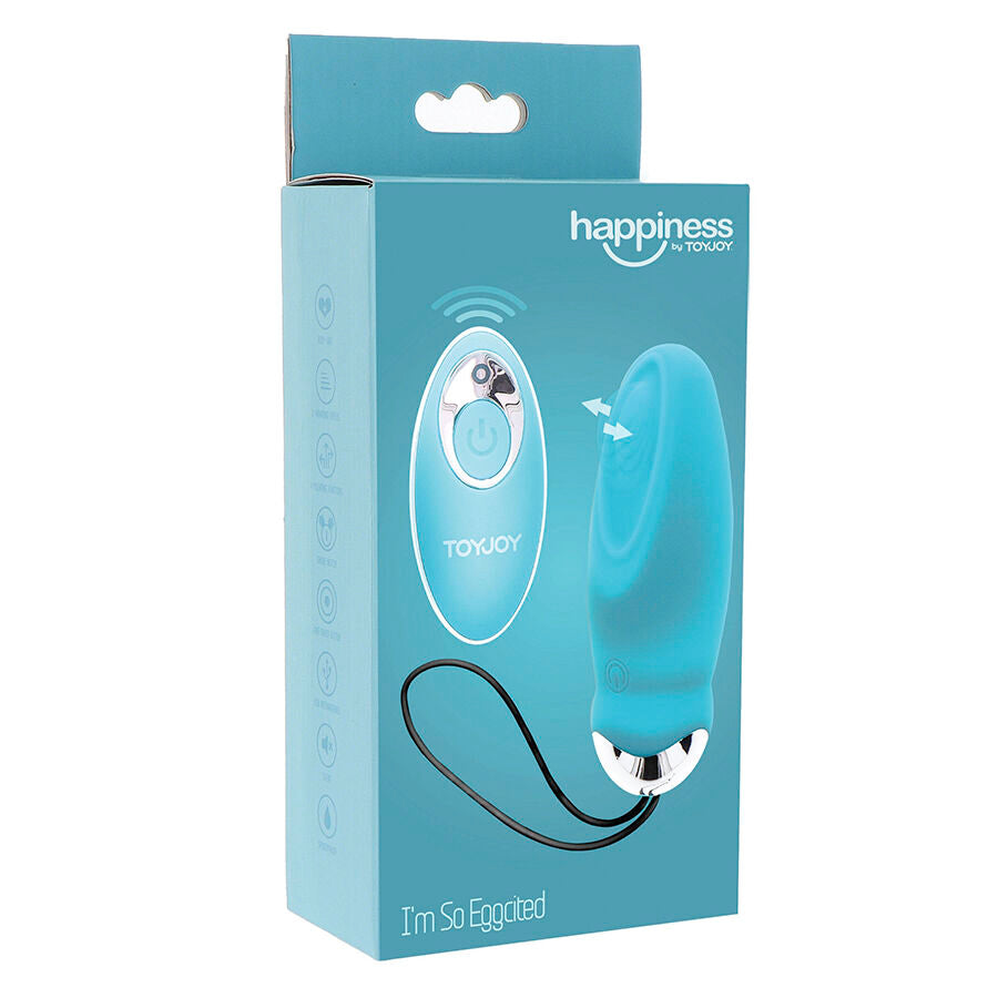 TOYJOY - HAPPINESS I'M SO EGGCITED BLUE REMOTE CONTROL VIBRATOR