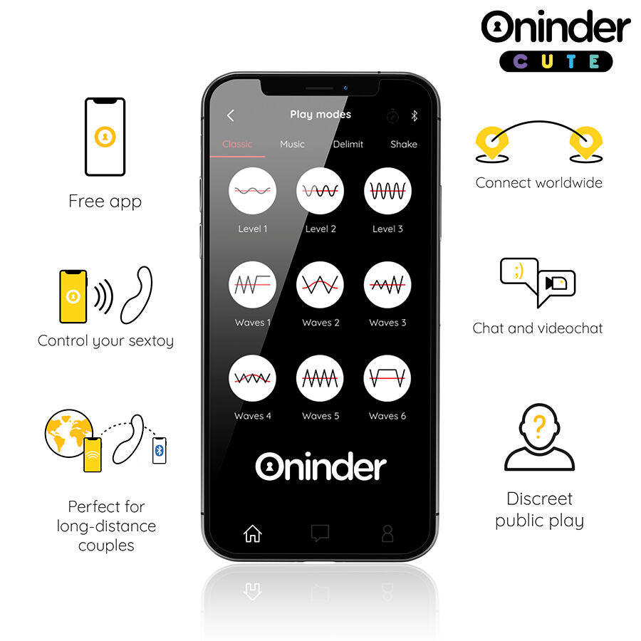 ONINDER CUTE - LOVE BUDDY MASTER G-SPOT VIBRATOR - FREE GLOBAL APP