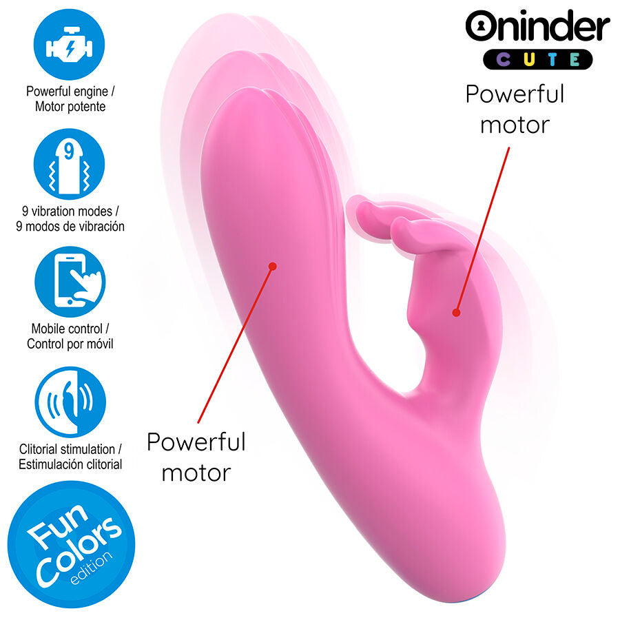 ONINDER CUTE - LOVE BUNNY G-SPOT CLITORIS VIBRATOR - WORLDWIDE FREE APP