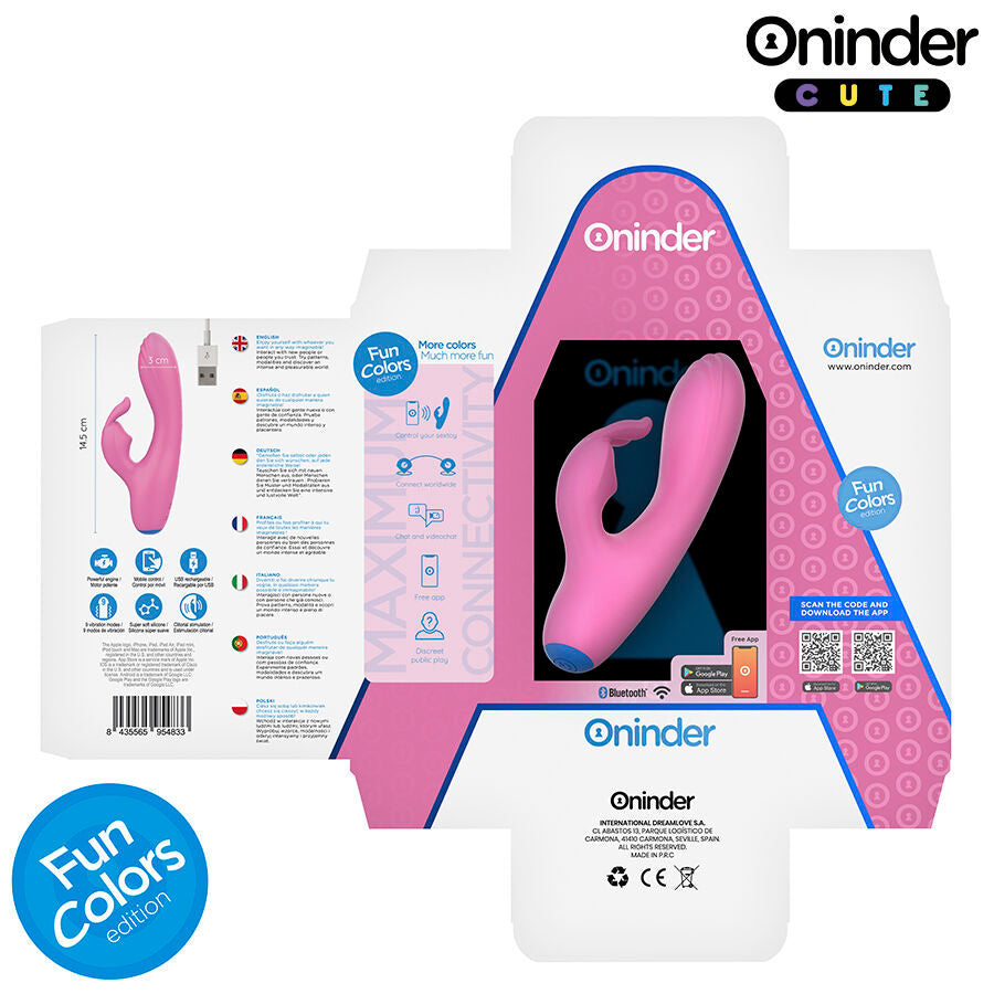 ONINDER CUTE - LOVE BUNNY G-SPOT CLITORIS VIBRATOR - WORLDWIDE FREE APP
