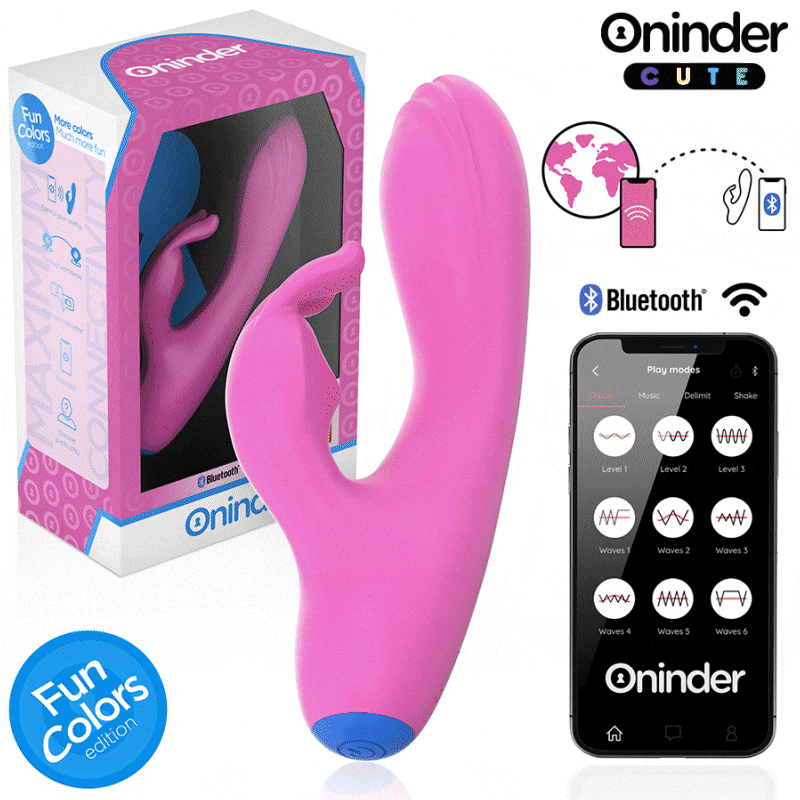 ONINDER CUTE - LOVE BUNNY G-SPOT CLITORIS VIBRATOR - WORLDWIDE FREE APP